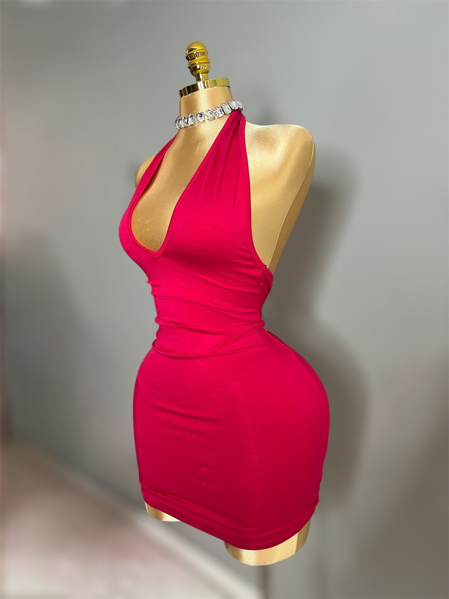 Pink Halter Dress