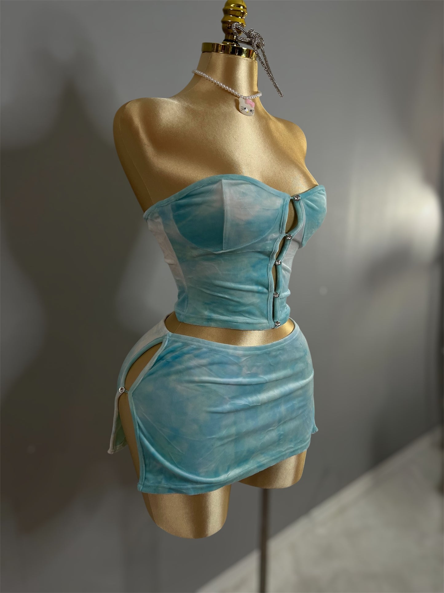 Turquoise Tie Dye Set